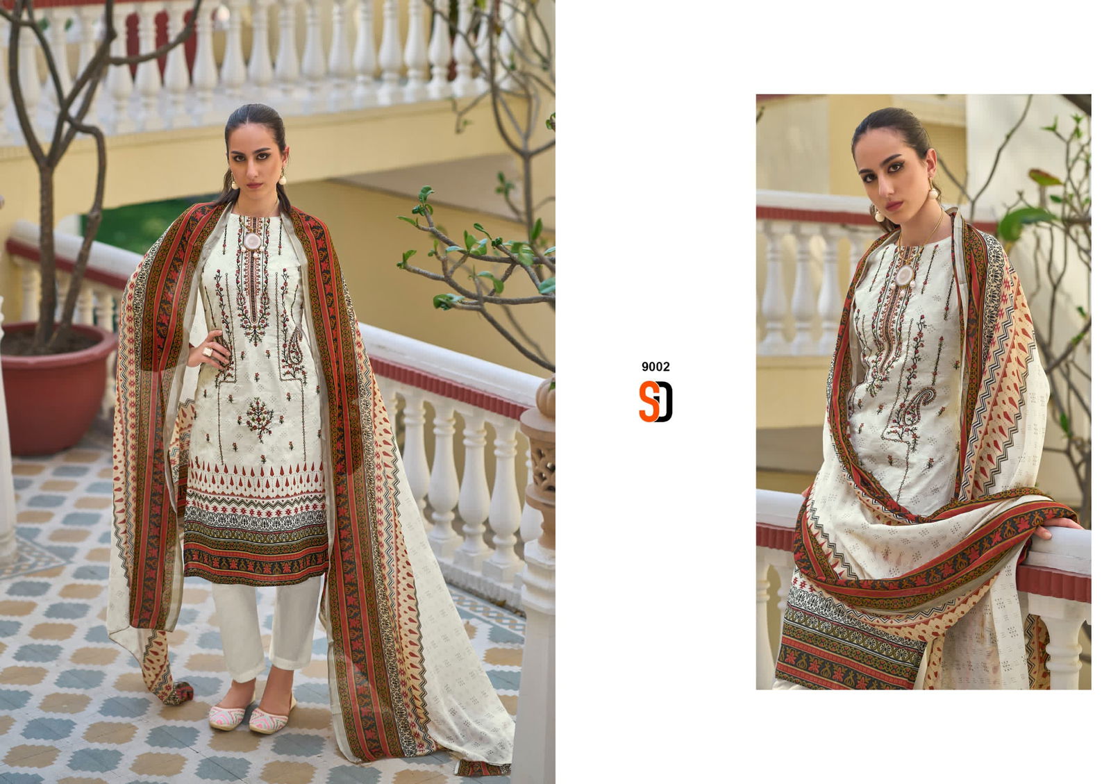 Bin Saeed Lawn Collection Vol 9 By Shraddha Embroidery Cotton Pakistani Suit Wholesale Online
